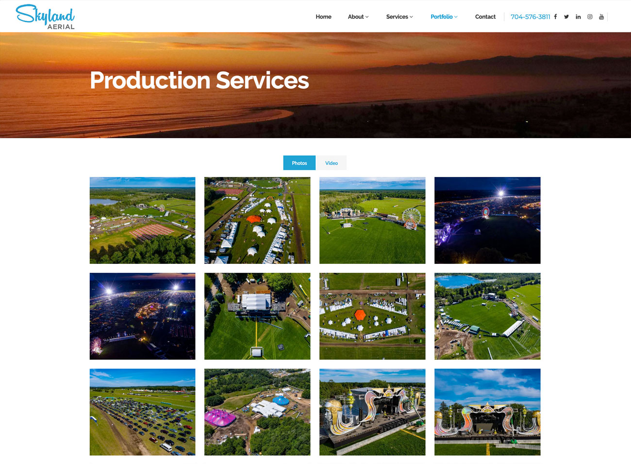 Skyland Aerial Website